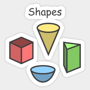 Simple Shapes Sticker